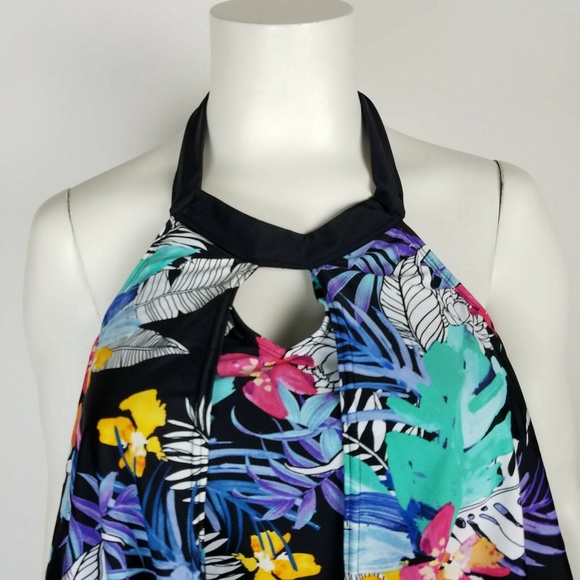 St Johns Bay One Piece Swimsuit Floral Size 16 - Picture 2 of 8